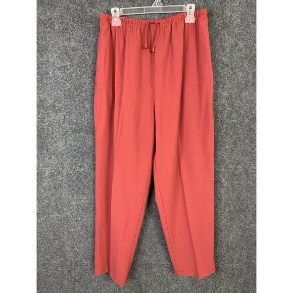 Blast Vintage 2 Pc Sleeveless Top & Pants Set Sz XL Pockets Coral - Picture 4 of 14